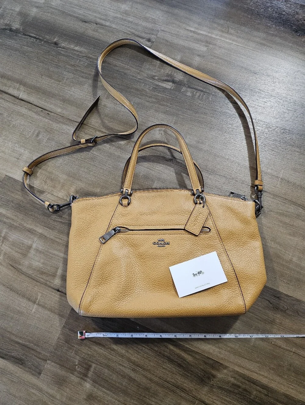 Coach Pebble Leather Prairie Satchel Bag